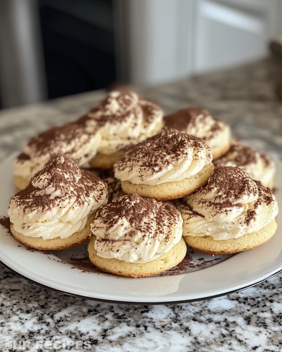 Ingredients for tiramisu cookies lined up