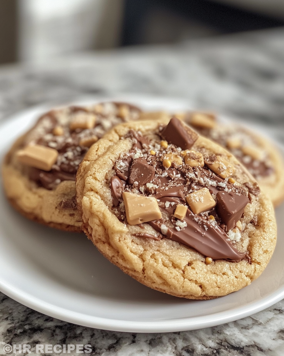 Final Twix cookies beautifully decorated and ready to serve