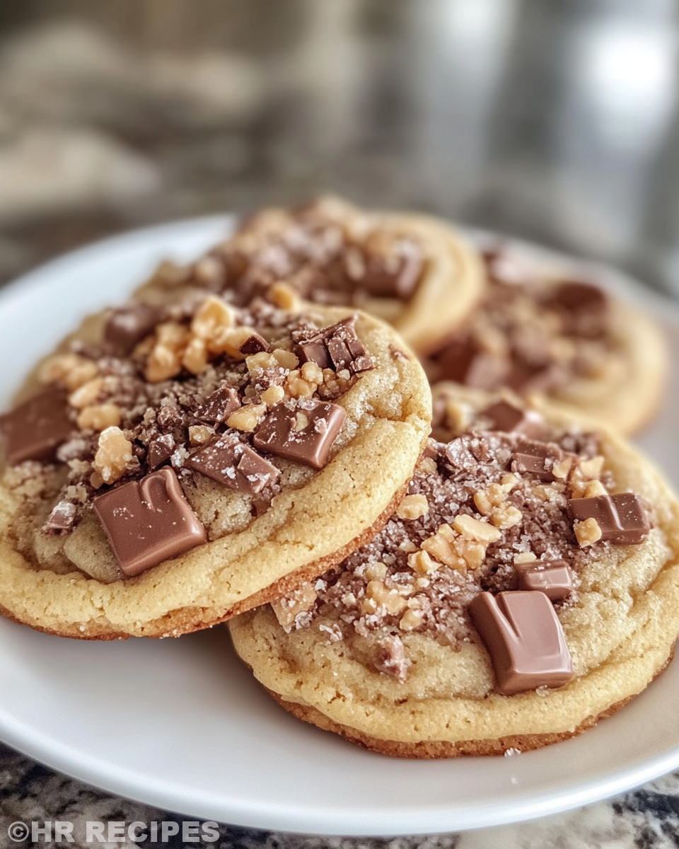 Close-up of freshly baked Twix cookies in pressure cooker setting