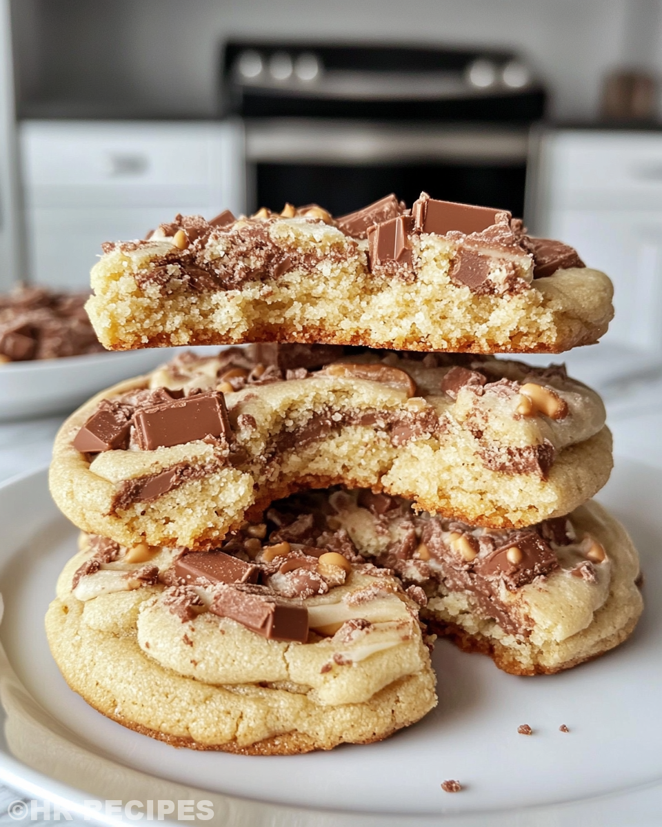 Ingredients and process for Twix style cookies in pressure cooker