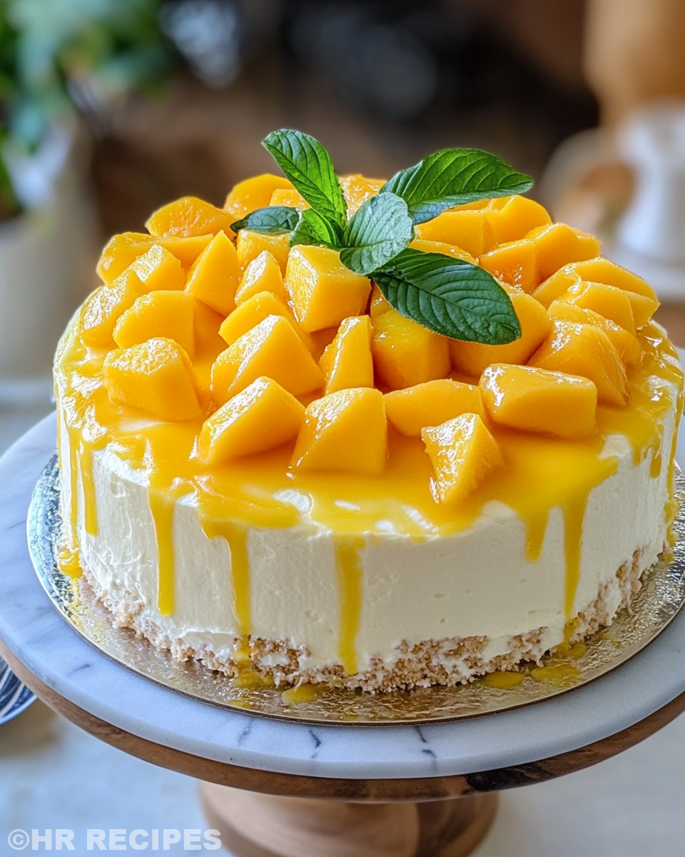 Freshly steamed vegan mango coconut cake with tropical flavors