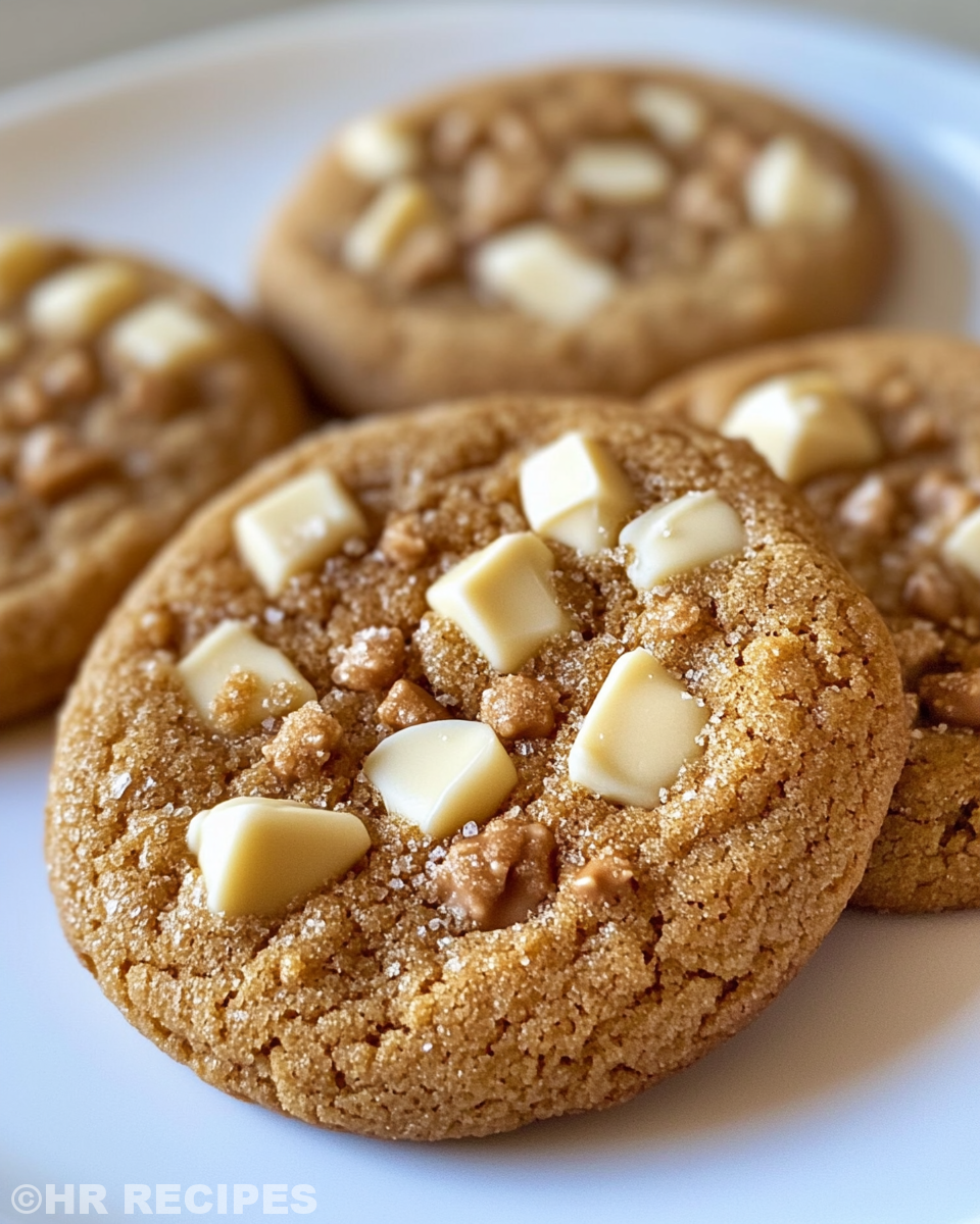Close up of white chocolate and Biscoff cookie butter cookie dough bubbling in pressure cooker