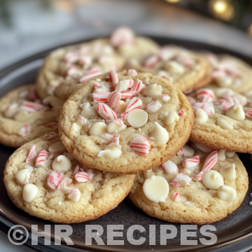 White Chocolate Peppermint Cookies taken with iphone 15 pro max --iw 2 --ar 4:5 --v 6.1 --raw