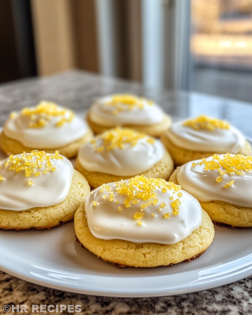 Ingredients for soft and lemon sugar cookies laid out