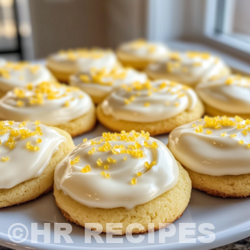 Zesty Lemon Frosted Cookies taken with iphone 15 pro max --iw 2 --ar 4:5 --v 6.1 --raw