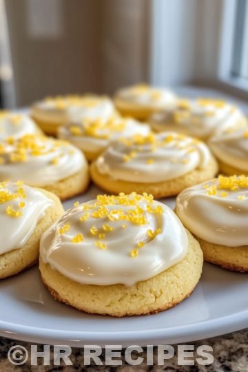 Zesty Lemon Frosted Cookies taken with iphone 15 pro max --iw 2 --ar 4:5 --v 6.1 --raw