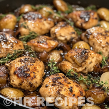 One Pan Balsamic Chicken taken with iphone 15 pro max --iw 2 --ar 4:5 --v 6.1 --raw